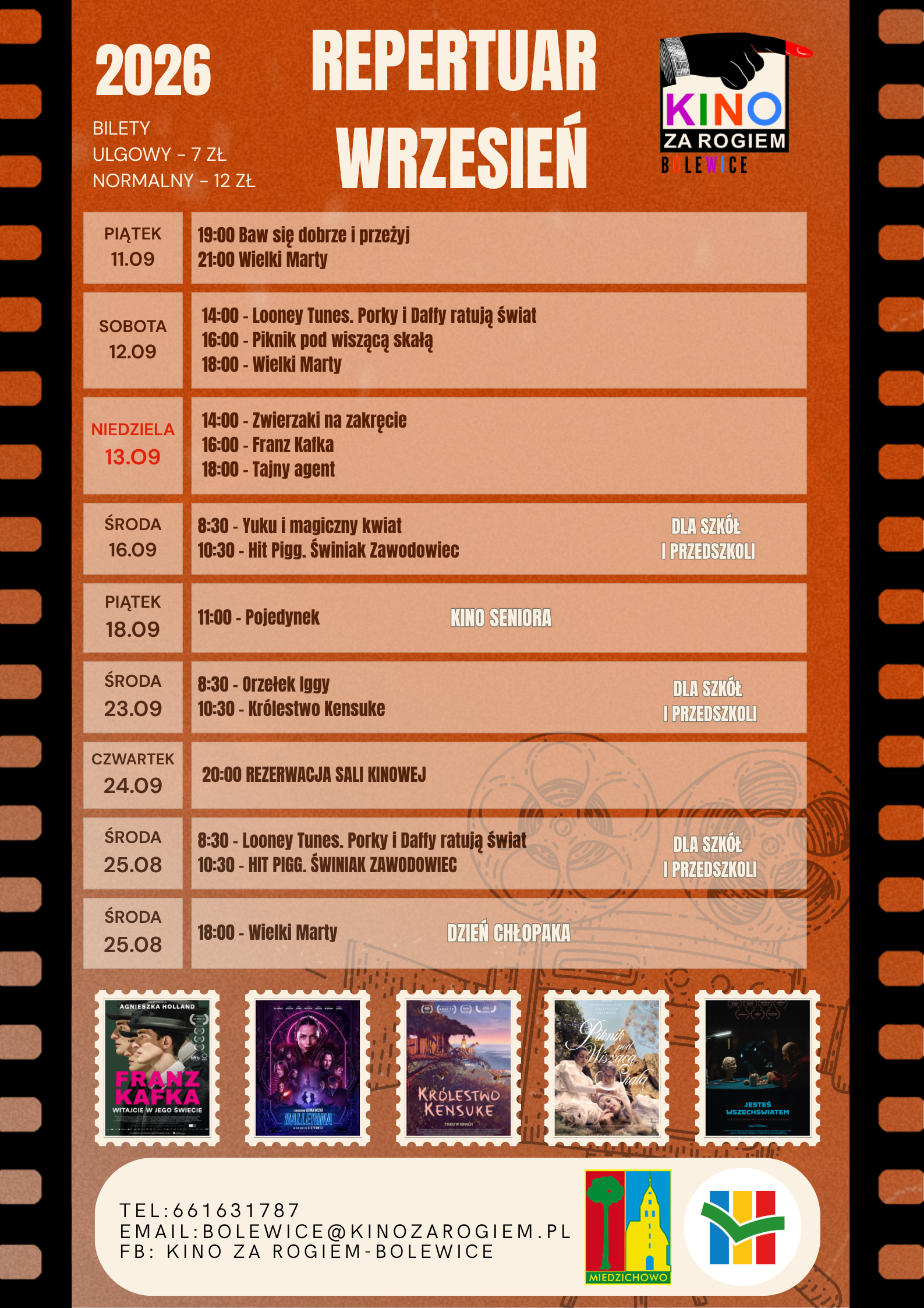 Kopia - Kopia - Kopia - Black Retro Movie Night Poster - kopia