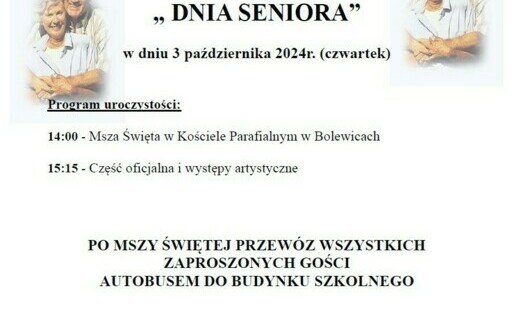 Zdjęcie do W&oacute;jt Gminy Miedzichowo oraz Gminny Ośrodek Pomocy Społecznej w Miedzichowie serdecznie zapraszają wszystkie osoby w wieku 70 lat i starsze na uroczystość ,, DNIA SENIORA&rdquo;