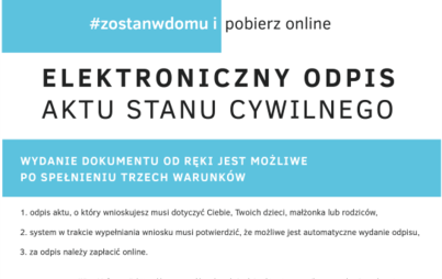 Zdjęcie do Informacja o e-usłudze umożliwiającej wnioskowanie online o odpis aktu stanu cywilnego