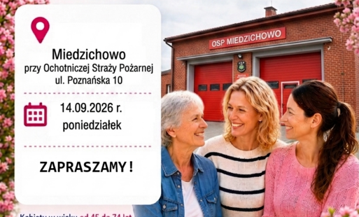 Zdjęcie do Bezpłatne badanie mamograficzne 14.09.2026r. Miedzichowo