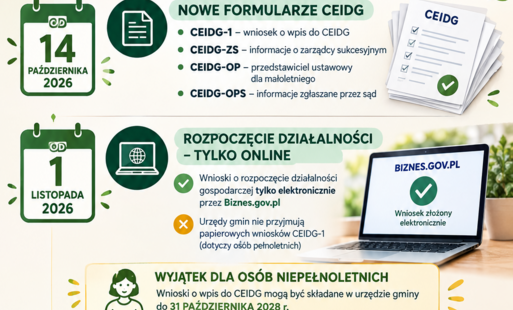 Zdjęcie do Ważne zmiany w CEIDG &ndash; nowe zasady składania wniosk&oacute;w od 1 listopada 2026 r.